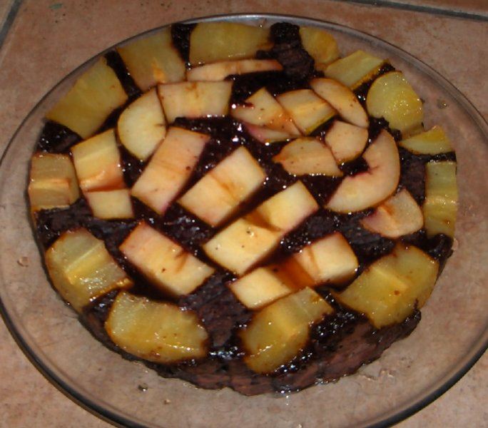Upside-down pudding