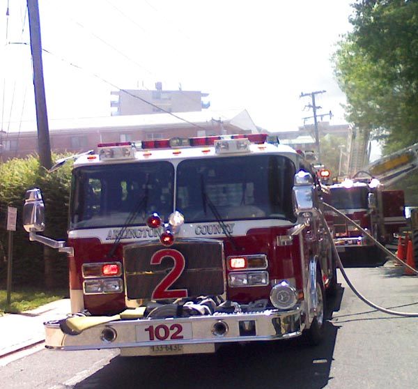 Apartment Fire In South Arlington County VA This Afternoon