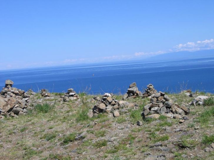 Rocks at the lake Baikal