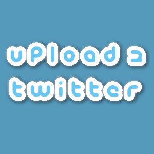 Upload to twitter logo