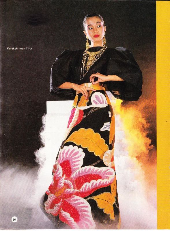 1984_85 Batik Iwan Tirta. Fashion model  Dina