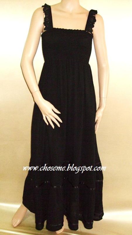 Black Sleeveless Long Maxi Dress