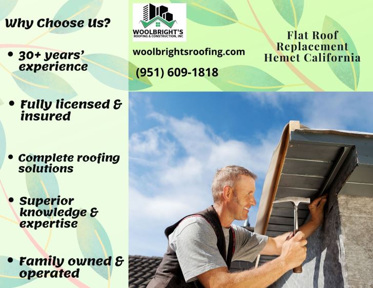 Flat Roof Replacement Hemet California