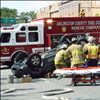 car accident this morning around 9:00 AM on Washington Boulevard & North Glebe Road in Arlington VA