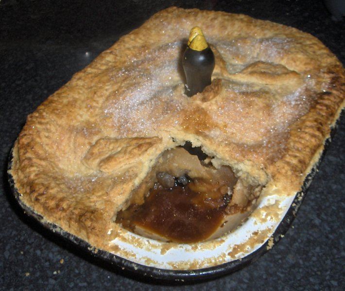 Codlin apple pie