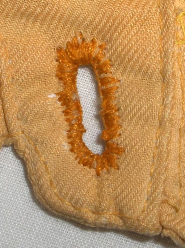Buttonhole close-up