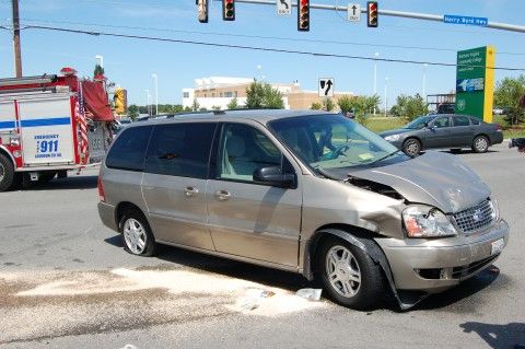 NVCC Police Car Accident Yesterday Afternoon At The Loudoun Site