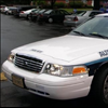 Arlington County Police Car Blocking The Street Around Arlington VA