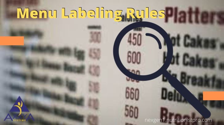 Menu Labeling Rules