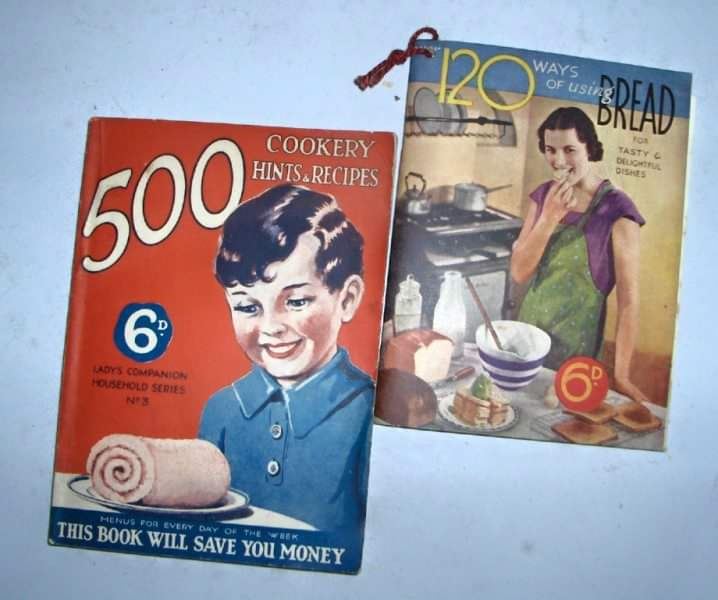 Vintage cookery leaflets